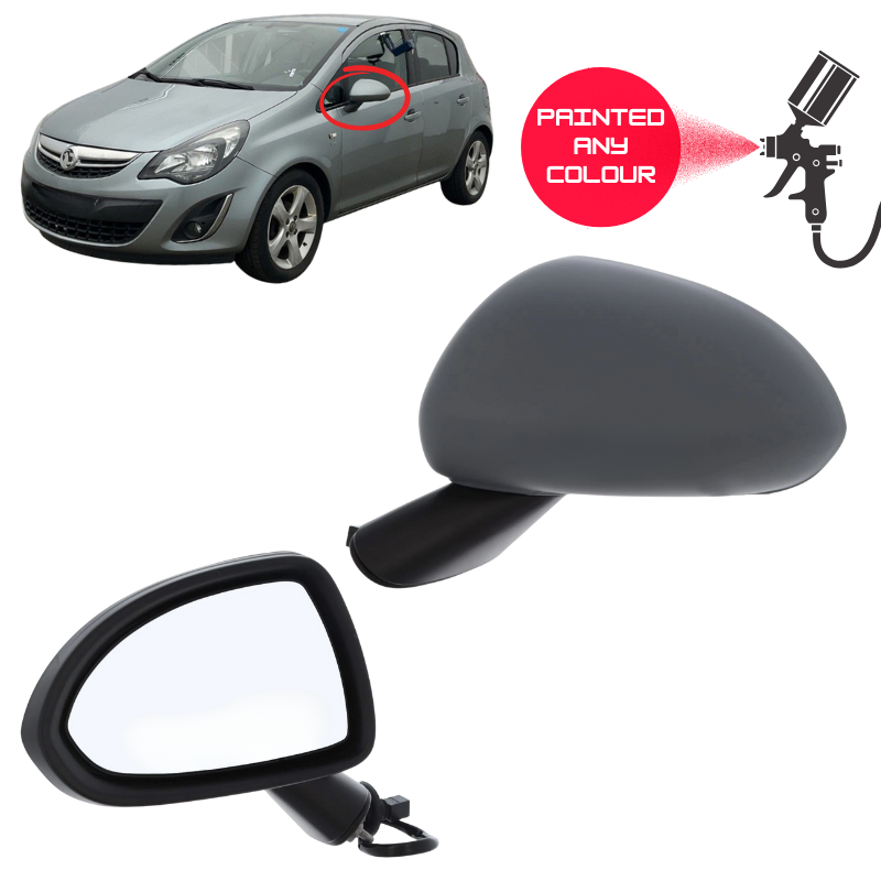 Vauxhall Corsa D & E 2006-2019 Door Wing Mirror Complete Painted Electric