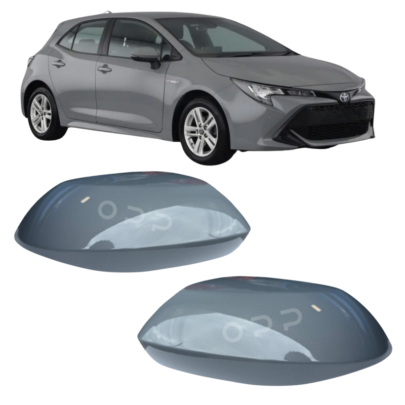 Toyota Corolla 2019-2025 Door Wing Mirror Cover Painted Metallic Grey