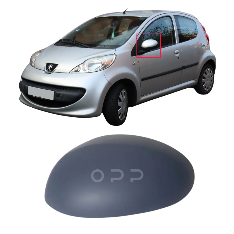 Peugeot 107 2005-2015 Door Wing Mirror Cover Painted