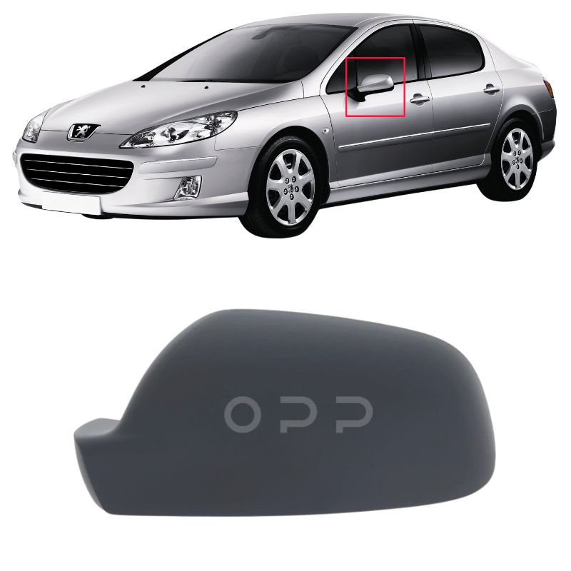 Peugeot 407 2004-2011 Door Wing Mirror Cover Painted
