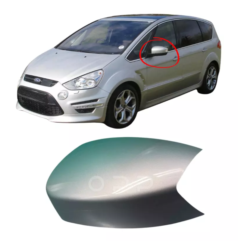 Ford S-Max 2006-2016 Door Wing Mirror Cover Painted Moondust Silver