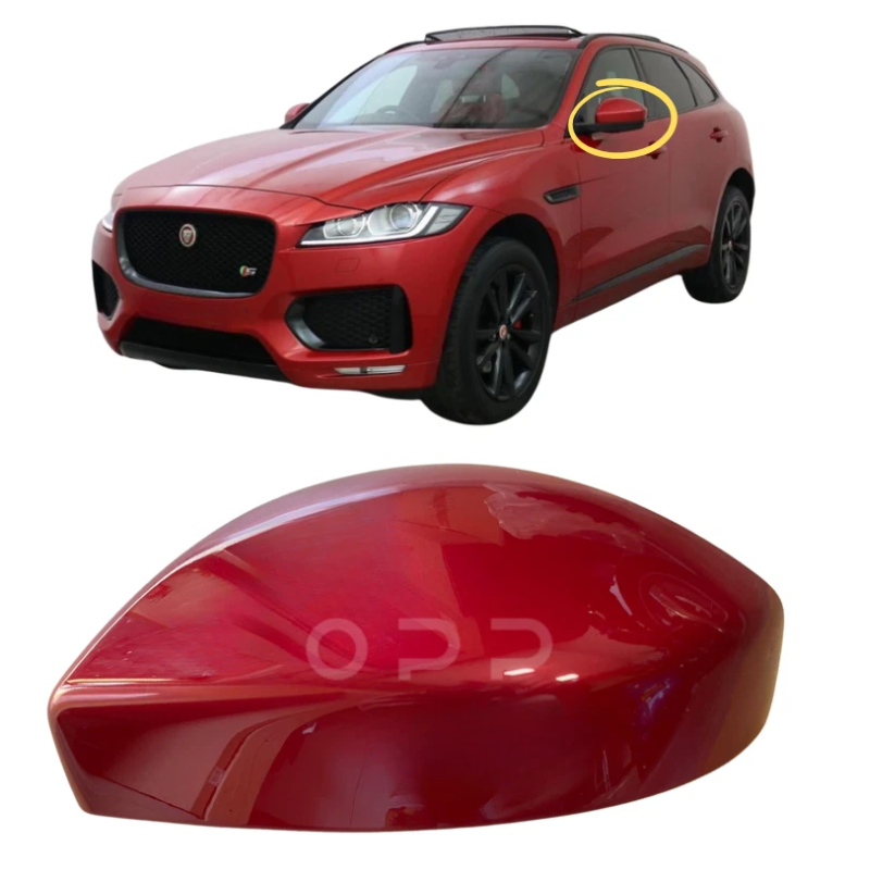 Jaguar F Pace 2016-2022 Door Wing Mirror Cover Painted Firenze Red