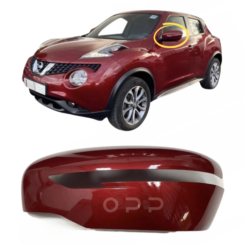 Nissan Juke 2014-2019 Door Wing Mirror Cover Painted Majestic Red NAJ
