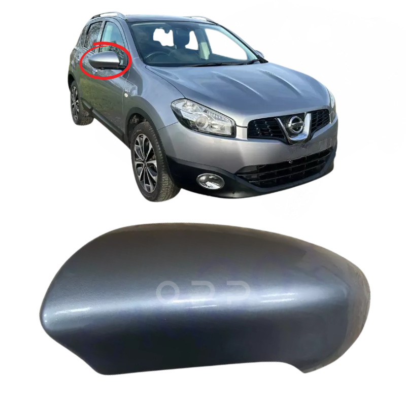 Nissan Qashqai 2006-2014 Door Wing Mirror Cover Painted Titanium Met KAQ