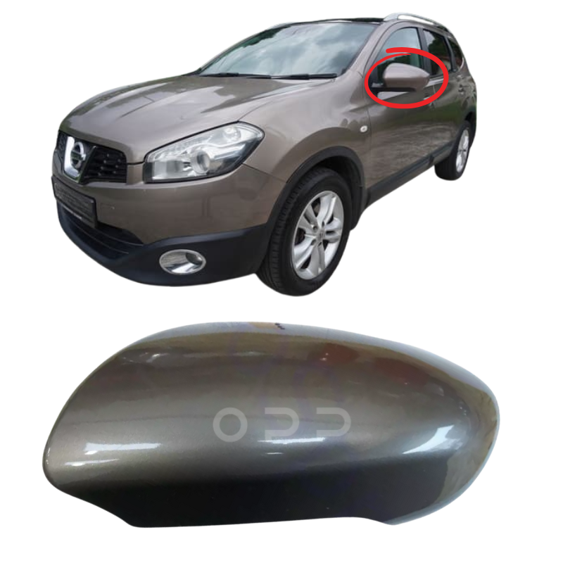 Nissan Qashqai 2006-2014 Door Wing Mirror Cover Painted Café Latte C30
