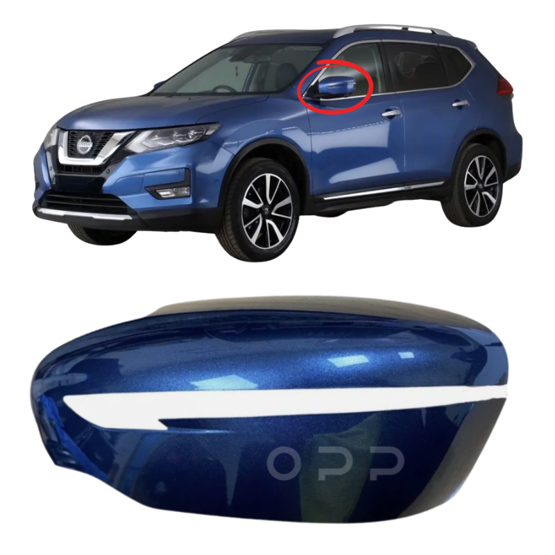 Nissan X-Trail 2014-2022 Door Wing Mirror Cover Painted Dark Blue RAQ