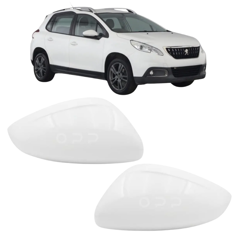 Peugeot 2008 2013-2019 Door Wing Mirror Cover Painted Polar White EWP