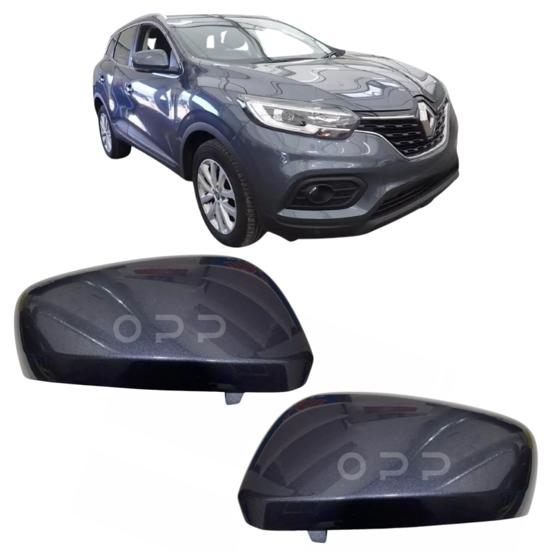 Renault Kadjar 2015-2023 Door Wing Mirror Cover Painted Grey KPN