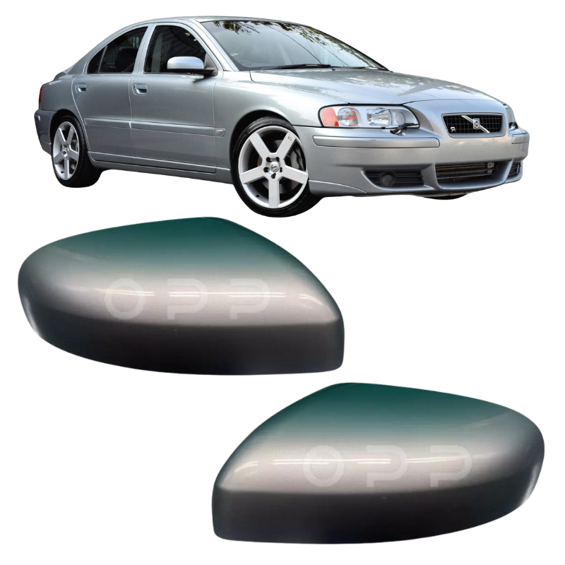 Volvo S60 2004-2006 Door Wing Mirror Cover Painted Silver