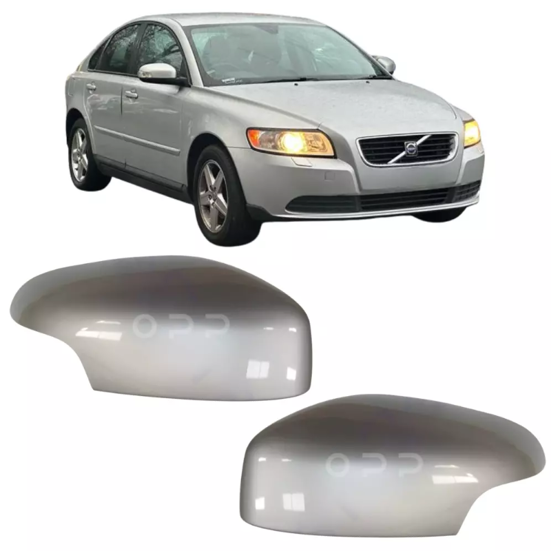 Volvo C30 S40 S60 V50 V70 2007-2009 Door Wing Mirror Cover Painted Silver