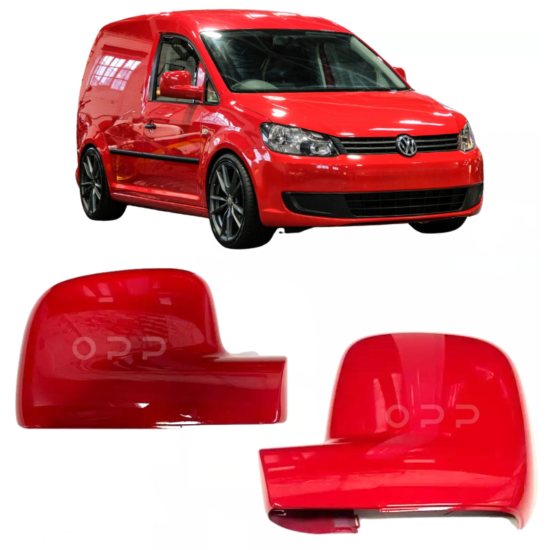 VW Caddy 2004-2021 Door Wing Mirror Cover Painted Tornado Red LY3D