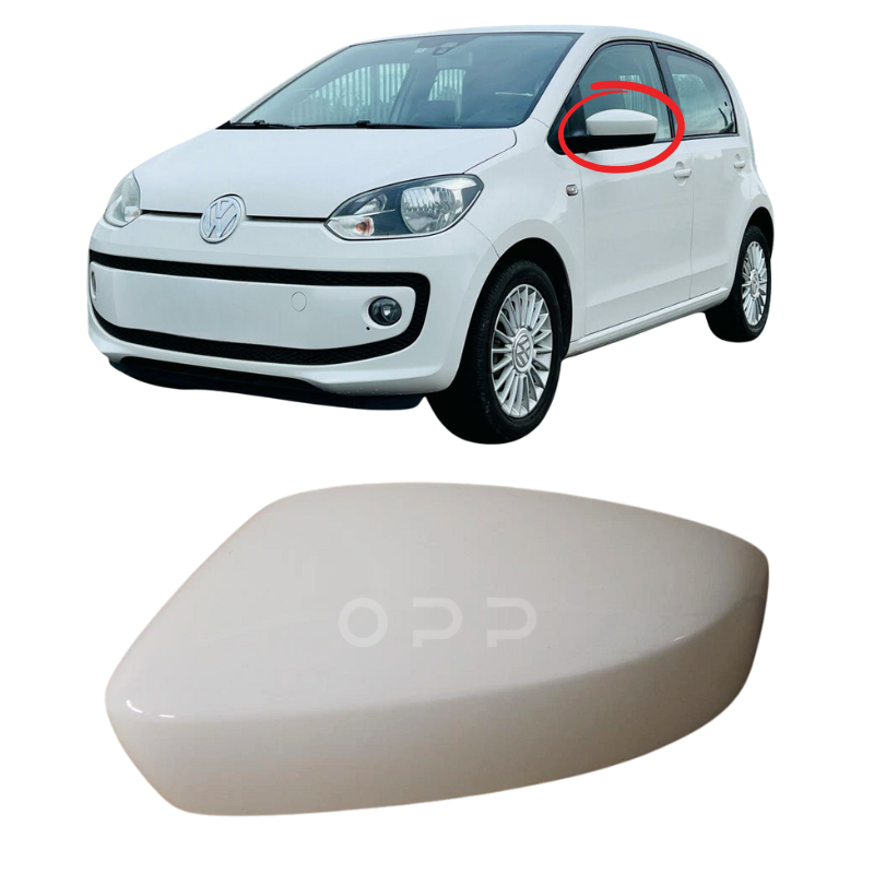 VW Up 2012-2016 Door Wing Mirror Cover Painted White