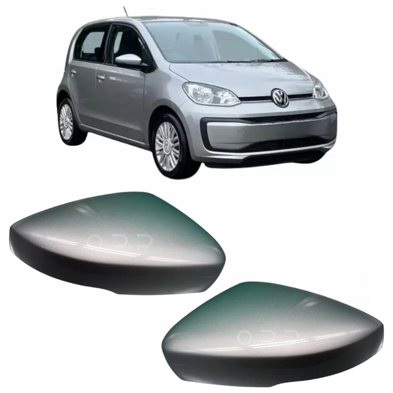 VW Up 2016-2023 Door Wing Mirror Cover Painted Tungsten Silver