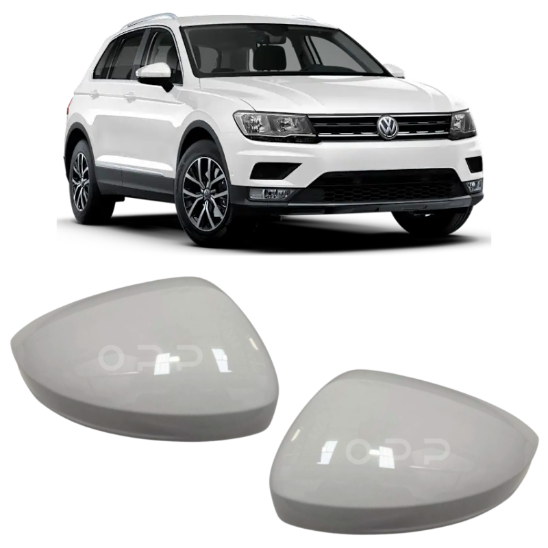 VW Tiguan 2017-2022 Door Wing Mirror Cover Painted Pure White LC9A