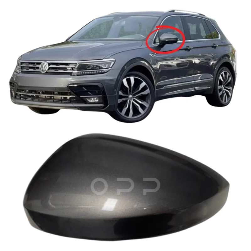 VW Tiguan 2017-2022 Door Wing Mirror Cover Painted Indium Grey LR7H