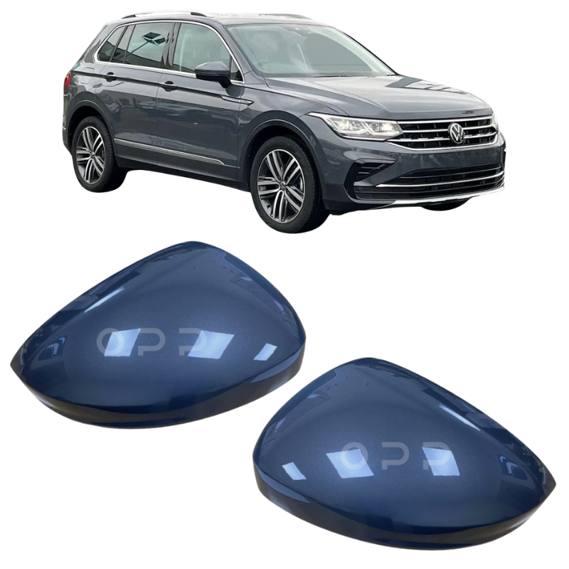 VW Tiguan 2017-2022 Door Wing Mirror Cover Painted Delfin Grey LC7Q
