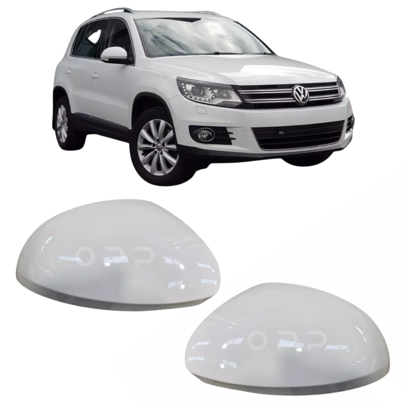 VW Tiguan 2008-2017 Door Wing Mirror Cover Painted Candy White LB9A