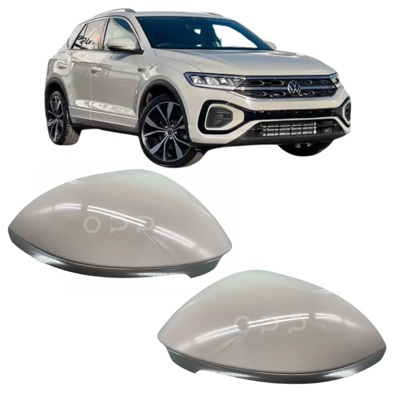 VW T-Roc 2022- Door Wing Mirror Cover Painted Ascot Grey