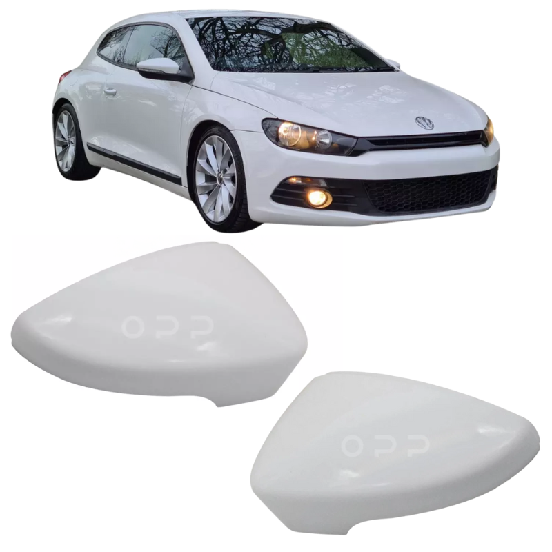 VW Scirocco 2008-2017 Door Wing Mirror Cover Painted White