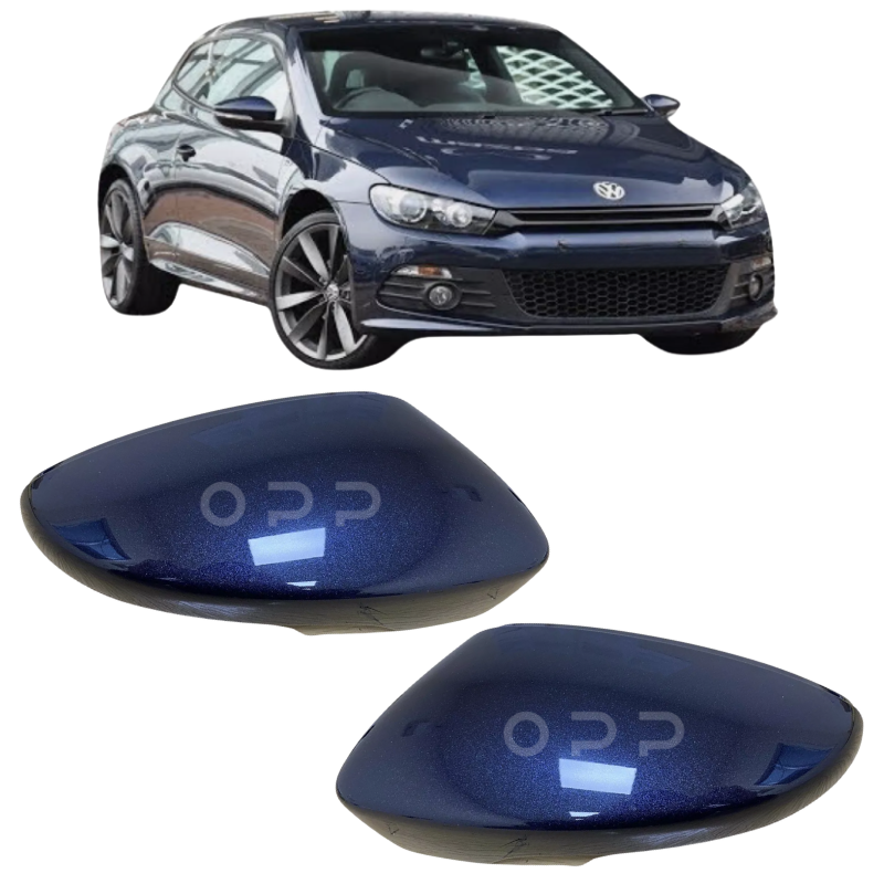 VW Scirocco 2008-2017 Door Wing Mirror Cover Painted Night Blue LH5X