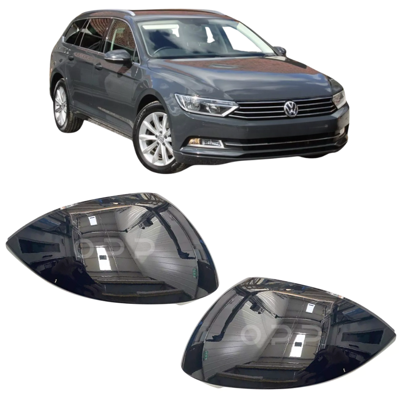 VW Passat MK7 B8 2015- Door Wing Mirror Cover Painted Urano Grey L17F
