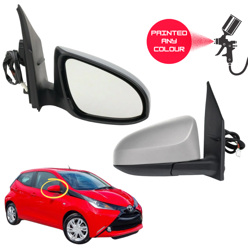 Toyota Aygo 2014-2020 Door Wing Mirror Complete Electric Painted