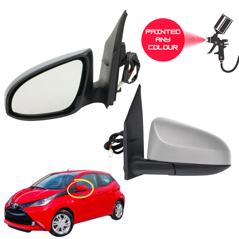Toyota Aygo 2014-2020 Door Wing Mirror Complete Electric Painted