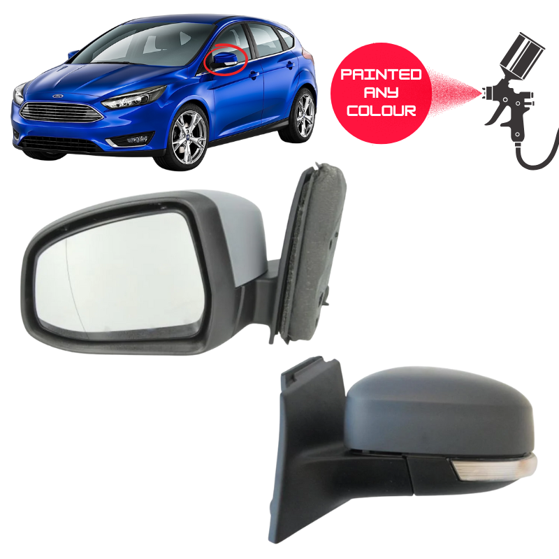 Ford Focus MK3 2011-2018 Door Wing Mirror Complete Electric Painted