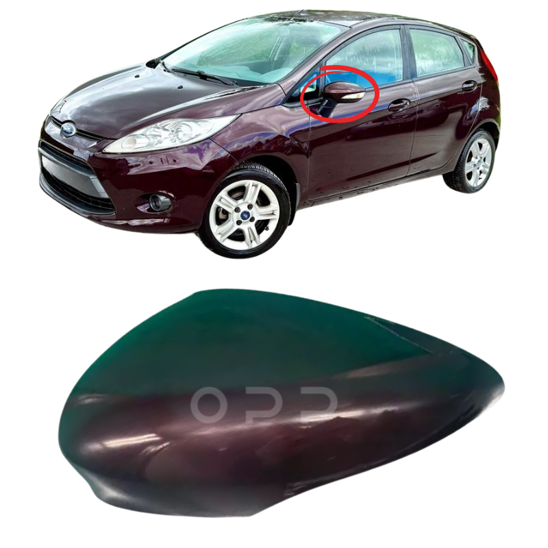 Ford Fiesta 2008-2017 Door Wing Mirror Cover Painted Morello Purple