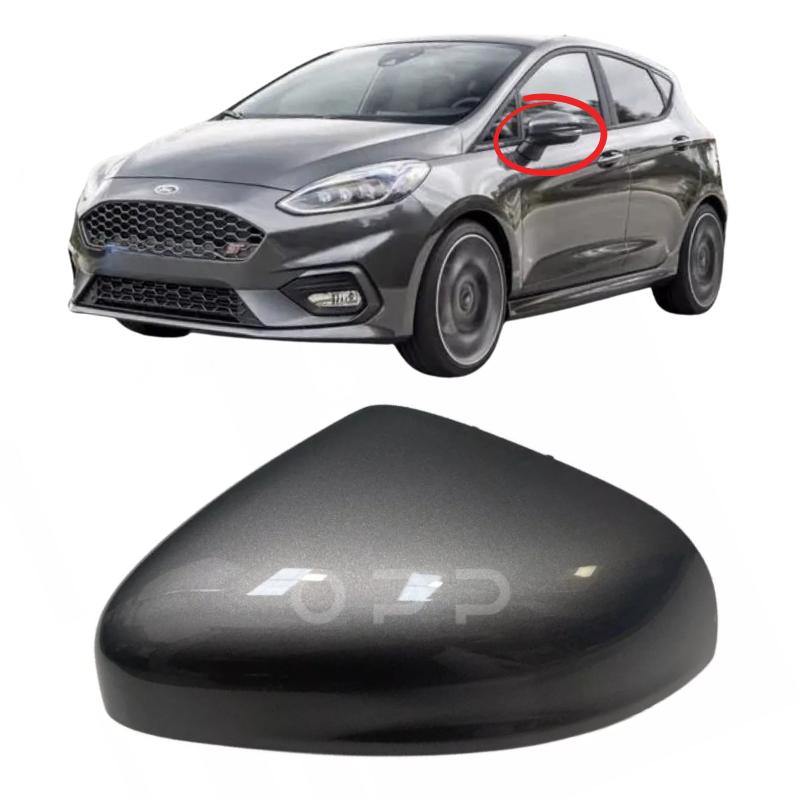 Ford Fiesta MK8 2018- Door Wing Mirror Cover Painted Magnetic Grey
