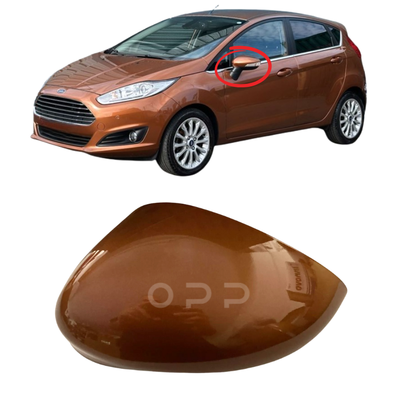 Ford Fiesta 2013-2017 Door Wing Mirror Cover Painted Copper Pulse