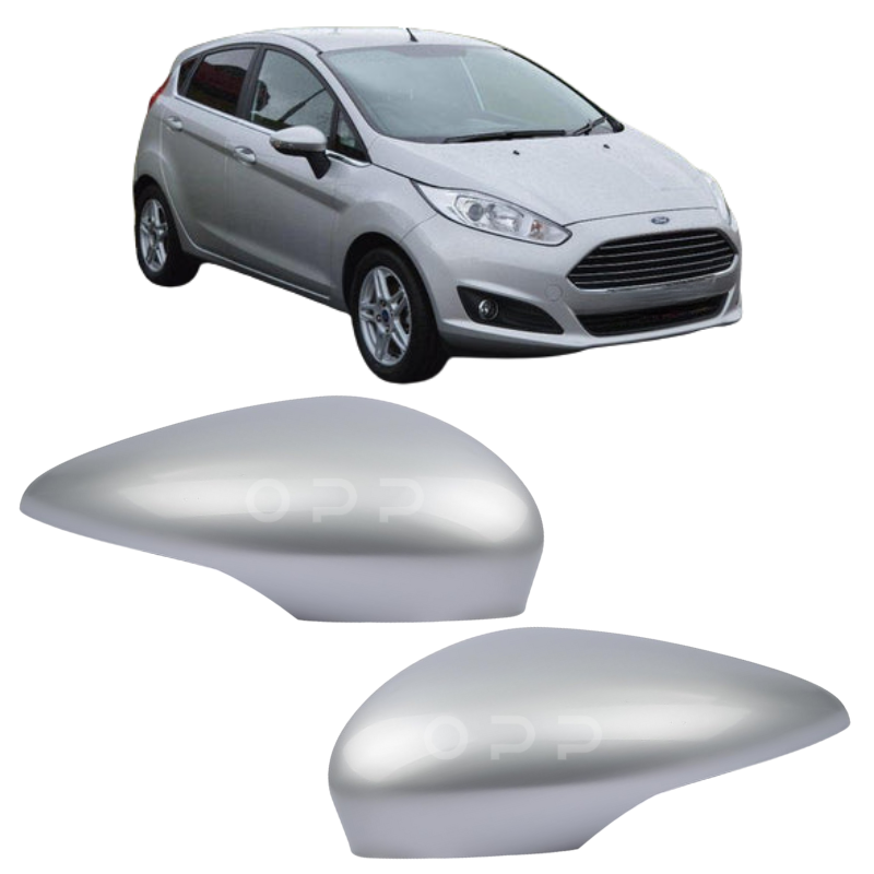 Ford Fiesta 2008-2017 Door Wing Mirror Cover Painted Moondust Silver
