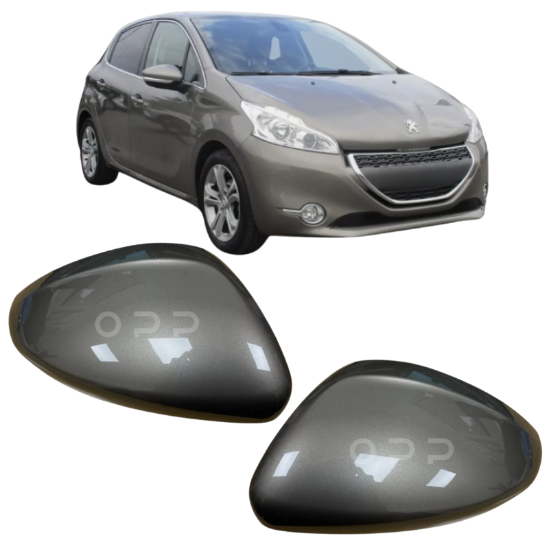 Peugeot 208 2012-2019 Door Wing Mirror Cover Painted Spirit Grey KCL