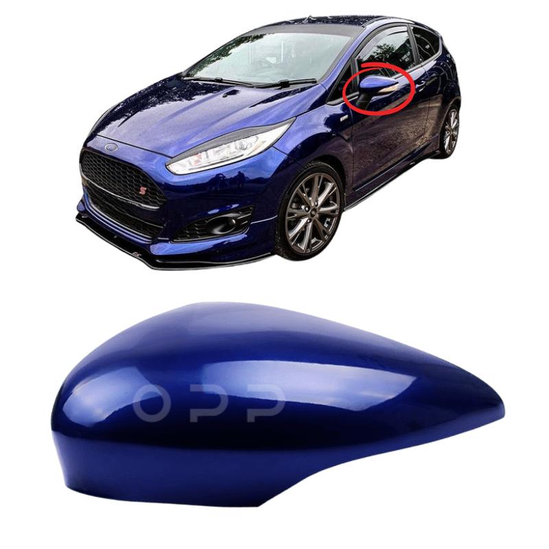 Ford Fiesta 2008-2017 Door Wing Mirror Cover Painted Performance Blue