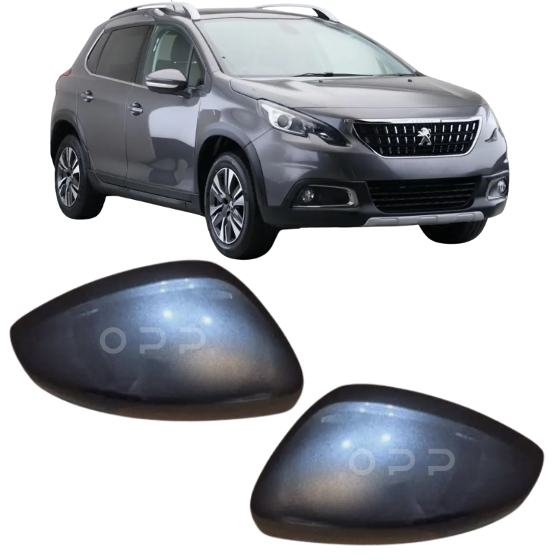 Peugeot 2008 2013-2019 Door Wing Mirror Cover Painted Gris Platinum EVL