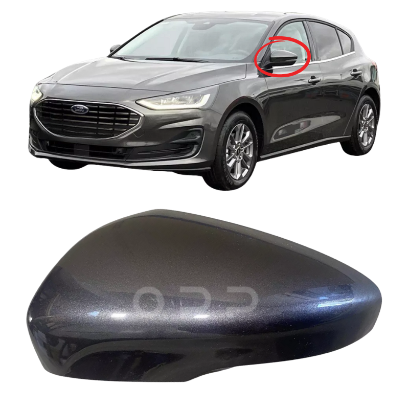 Ford Focus MK4 2018- Door Wing Mirror Cover Painted Magnetic Grey