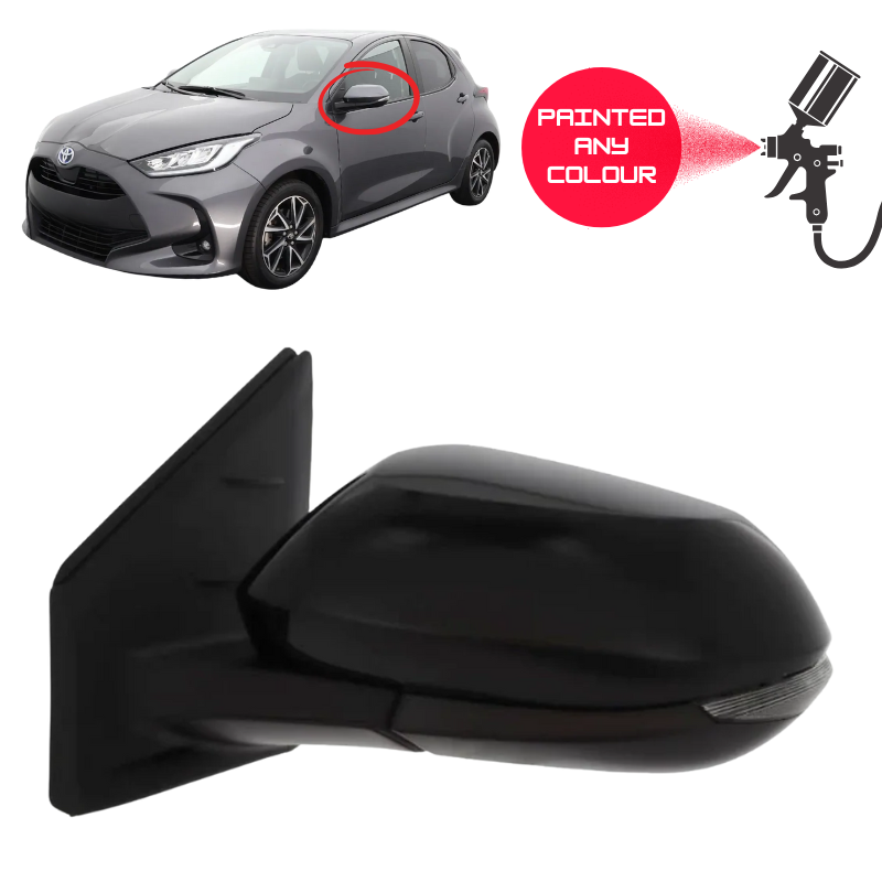 Toyota Yaris 2020- Door Wing Mirror Complete Painted Electric 5 Door