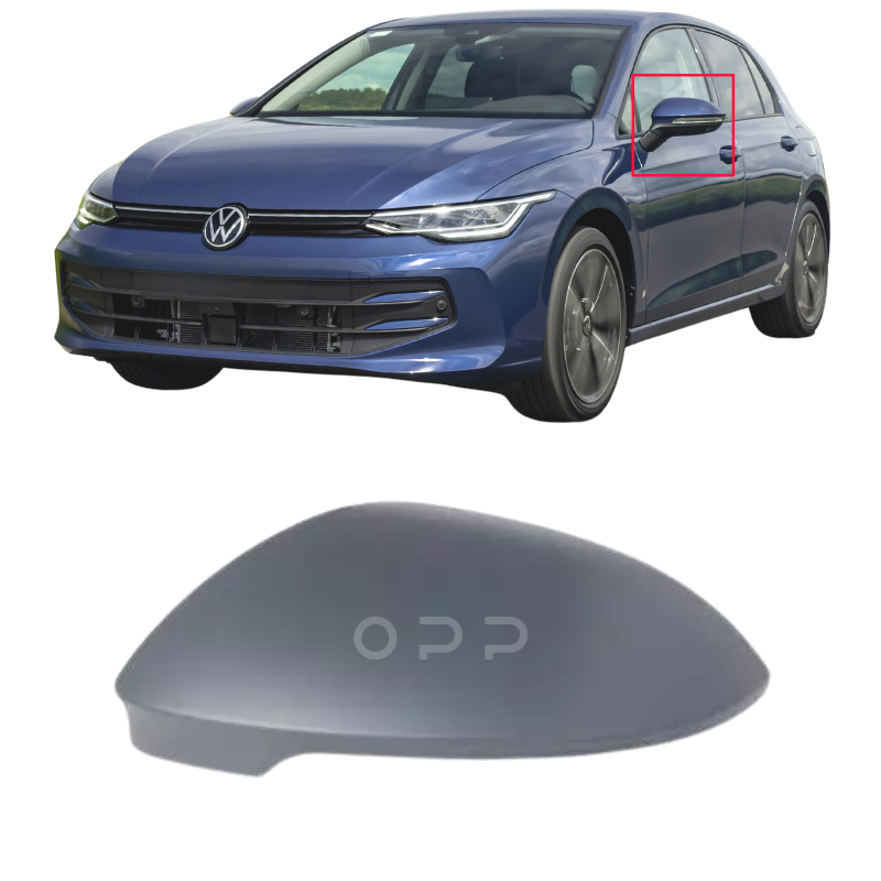 VW Golf MK8 2020- Door Wing Mirror Cover Painted