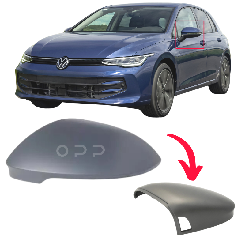 VW Golf MK8 2020- Door Wing Mirror Cover Painted