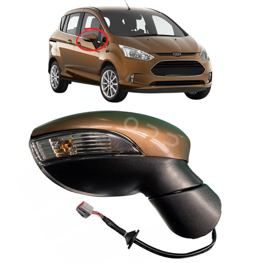 Ford B-Max 2012-2018 Door Wing Mirror Complete Painted Burnished Glow Electric