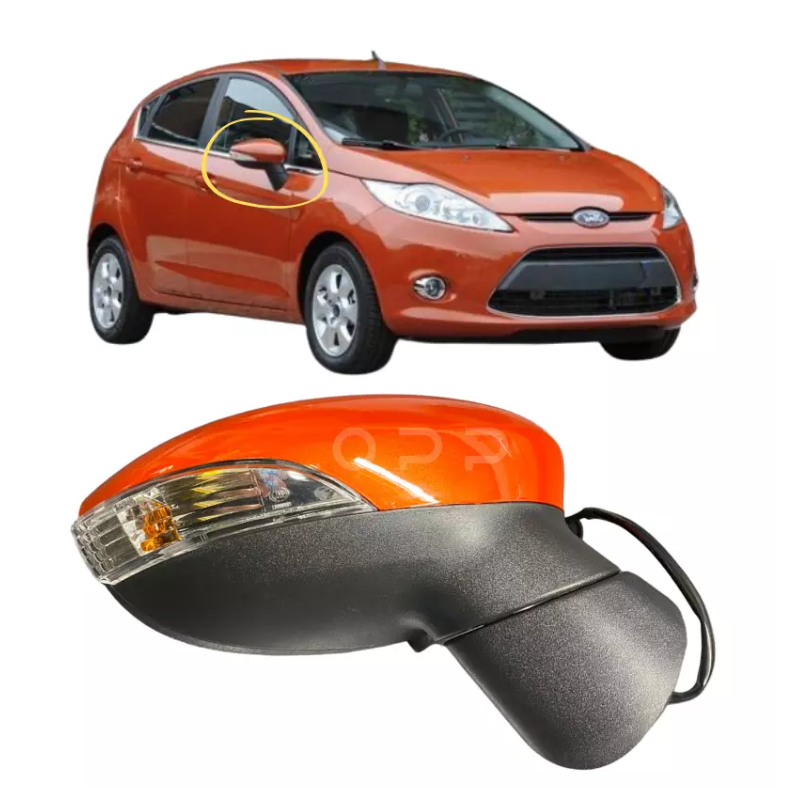 Ford Fiesta MK7 2008-2012 Door Wing Mirror Complete Painted Mars Red Electric