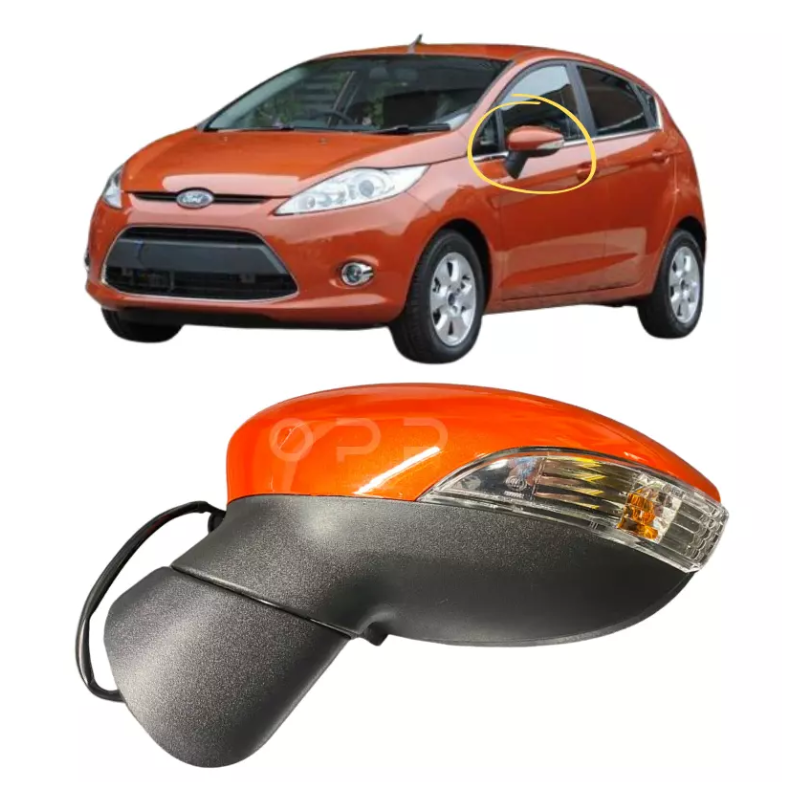 Ford Fiesta MK7 2008-2012 Door Wing Mirror Complete Painted Mars Red Electric