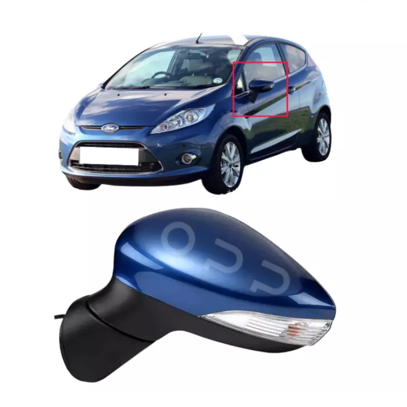 Ford Fiesta MK7 2008-2012 Door Wing Mirror Complete Painted Ocean Blue Electric