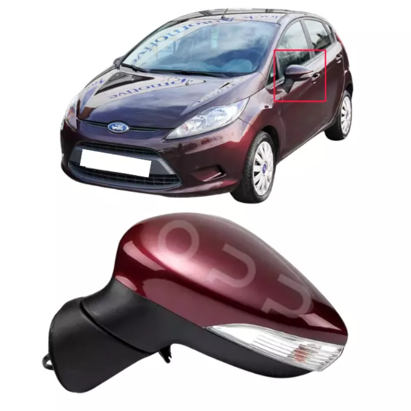 Ford Fiesta MK7 2008-2012 Door Wing Mirror Complete Painted Morello Purple Electric