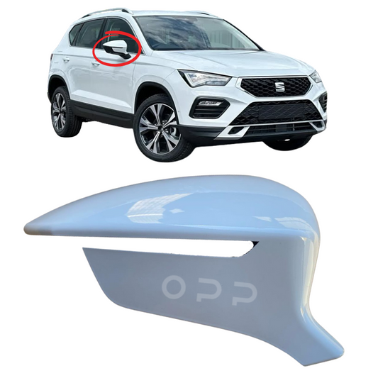 Seat Ateca 2016- Door Wing Mirror Cover Painted White