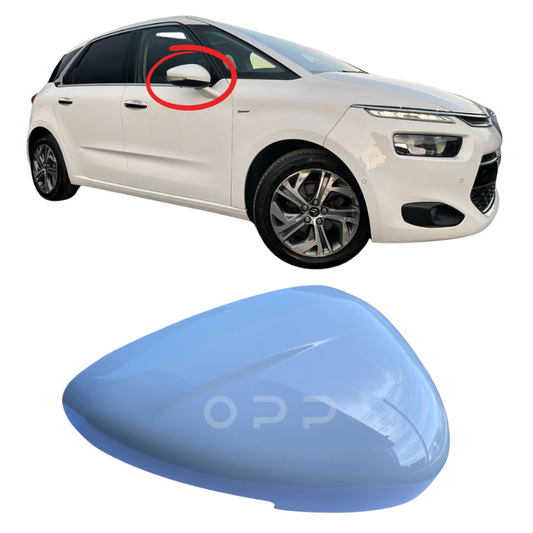 Citroen C4 Picasso 2013-2018 Door Wing Mirror Cover Painted Banguise White