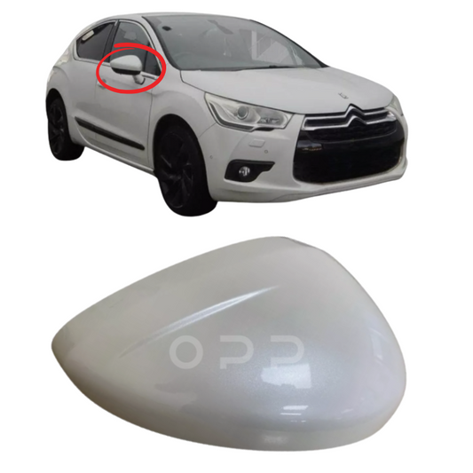Citroen DS4 2011-2018 Door Wing Mirror Cover Painted White Pearl