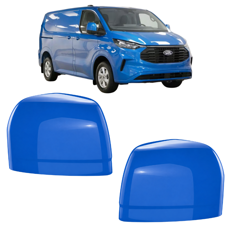 Ford Transit Custom 2023- Door Wing Mirror Cover Painted Digital Aqua Blue