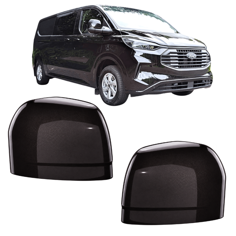 Ford Transit Custom 2023- Door Wing Mirror Cover Painted Agate Black
