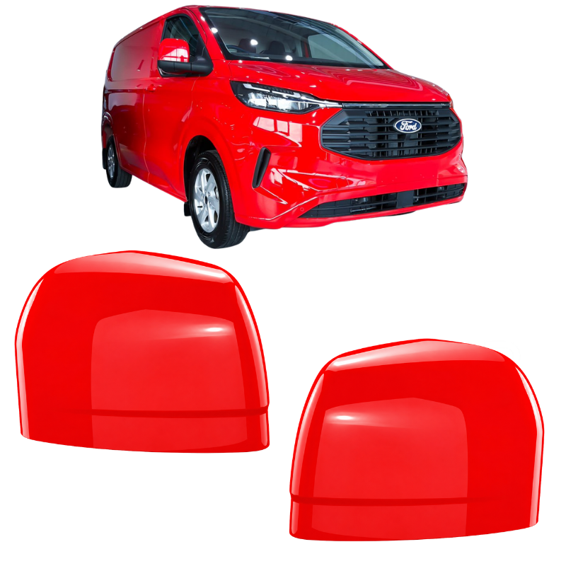 Ford Transit Custom 2023- Door Wing Mirror Cover Painted Race Red